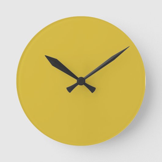 Ronde Freesia Yellow Wall Horloge (Recto)