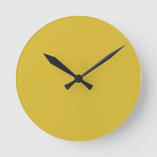Ronde Freesia Yellow Wall Horloge