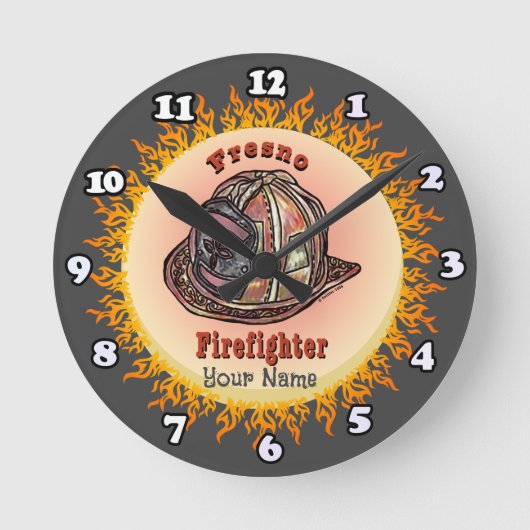 Ronde Fresno Firefighter horloge (Recto)