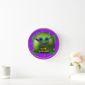 Ronde Greendle the Wuzzybutt - Horloge amusante pour enf (Maison)