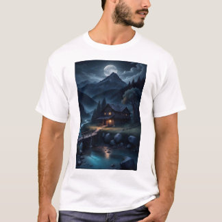 Ronde Hals T shirt, T shirt voor man