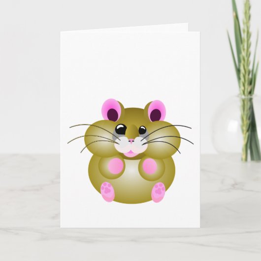 Ronde Hamster Kaart (Voorkant)