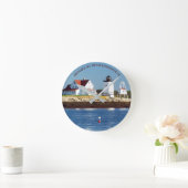 Ronde Hendricks Head Phare, Maine Wall Horloge (Maison)