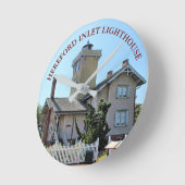 Ronde Hereford Inlet Lighthouse, New Jersey Horloge (Angle)