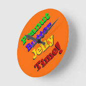 Ronde Heure de gelée de beurre d'arachide - Horloge (Angle)