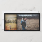 Ronde Hooibalen Boerderij Bruiloft Save the Date (Voorkant)