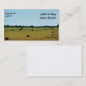 Ronde hooibalen visitekaartje (Voorkant / Achterkant)