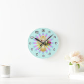 Ronde Hope Rose Christian Cross horloge (Maison)