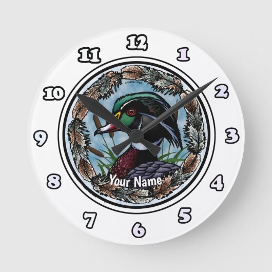 Ronde Horloge à bois (Recto)