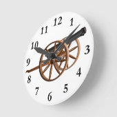 Ronde horloge à canon (Angle)