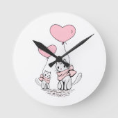 Ronde Horloge à chat (Recto)