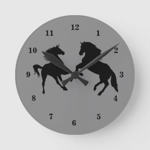 Ronde Horloge à cheval avec couleurs personnalisées et p