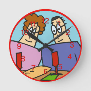 Ronde Horloge à deux pains et vin
