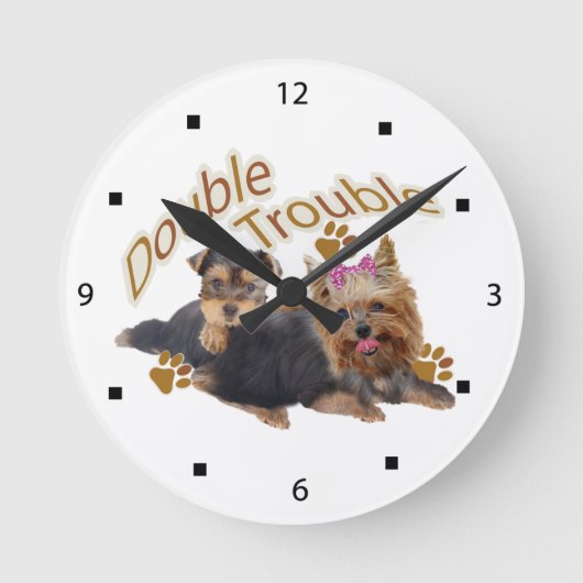 Ronde Horloge à deux problèmes de Yorkie (Recto)