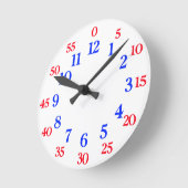 Ronde Horloge à lecture facile (Angle)