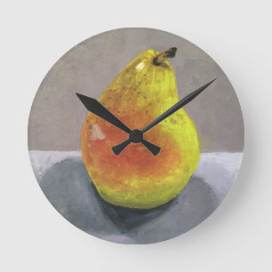 Ronde Horloge à peindre à la poire