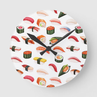 Ronde horloge à sushi de nouveauté