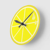 Ronde Horloge à tranche de citron (Angle)