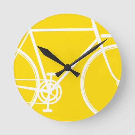 Ronde Horloge Abstraite du mur du vélo (Recto)