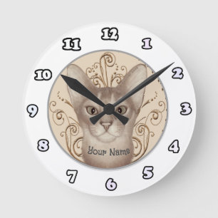 Ronde horloge Abyssinian Chat