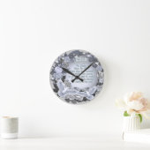 Ronde Horloge Anniversaire de Mariage Argent (Maison)