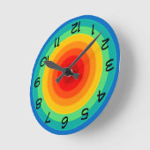 Ronde Horloge arc-en-ciel (Angle)