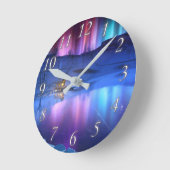 Ronde Horloge arc-en-ciel d'hiver (Angle)
