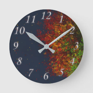 Ronde Horloge arc-en-ciel en chute