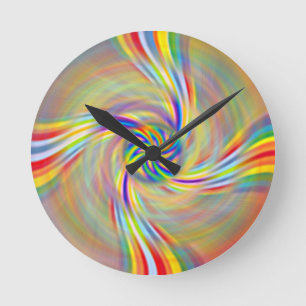 Ronde Horloge Arc-en-ciel Tournante