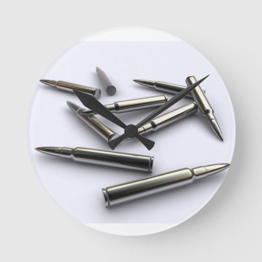 Ronde Horloge argentée de balle (Recto)