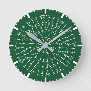 Ronde Horloge arrondie Arrière - plan du graphique à cro