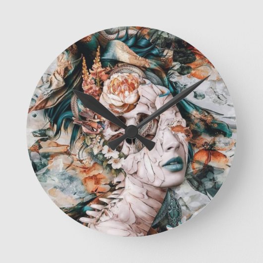 Ronde Horloge artistique Abstraite (Recto)