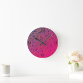 Ronde Horloge Avec Conception Abstraite (Maison)