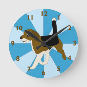 Ronde Horloge Beagle de dessin