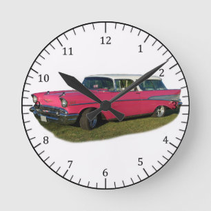 Ronde horloge Bel Air rose