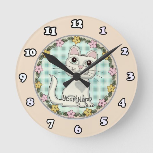 Ronde horloge Big Eye Cat (Recto)