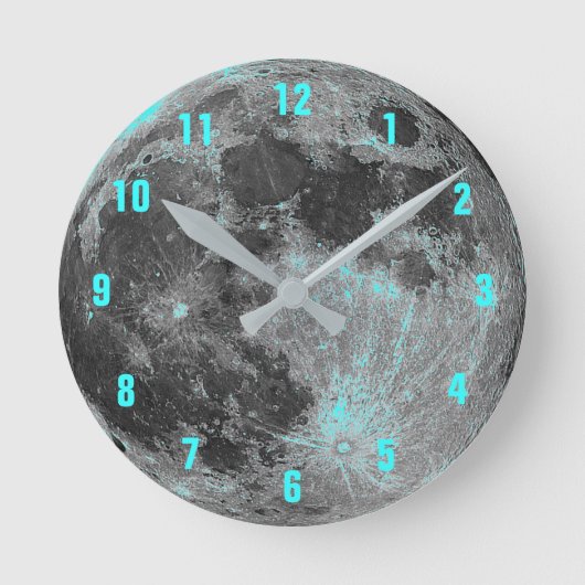 Ronde Horloge BLEU MOON (Recto)