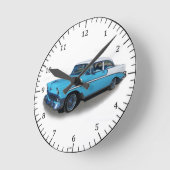 Ronde Horloge bleue Bel Air 1956 (Angle)