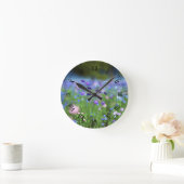 Ronde Horloge bleue de Cornflower (Maison)