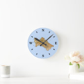 Ronde Horloge Carte du Turkménistan (Maison)
