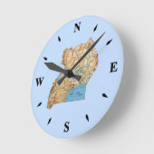 Ronde Horloge Carte Ouganda (Angle)