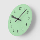 Ronde Horloge Celadon Green Wall (Angle)