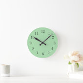 Ronde Horloge Celadon Green Wall (Maison)