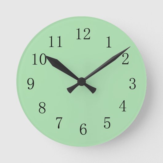 Ronde Horloge Celadon Green Wall (Recto)