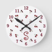 Ronde Horloge cerise (Recto)