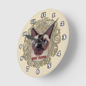Ronde Horloge Chat Tonkinois (Angle)