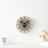 Ronde Horloge Chat Tonkinois (Maison)