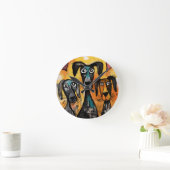 Ronde Horloge Chien (Maison)