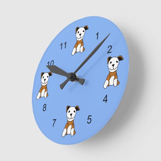 Ronde Horloge - Chien de jouets (Angle)