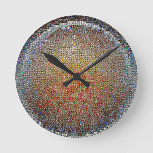 Ronde Horloge circulaire carrée (Recto)